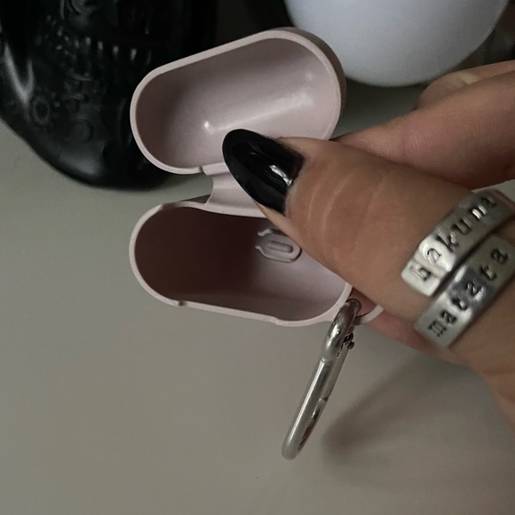 3/$15 AirPods Case Soft Silicone Skin Cover Protective Case with Keychain Purple - Picture 2 of 4